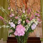 Large vases of flowers. £60 shown.